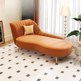 Foshan Chaise Longue Sofa Small Apartment Living Room Balcony Lazy Lounge Chair Bedroom Room Leisure Chaise Longue Beauty Couch