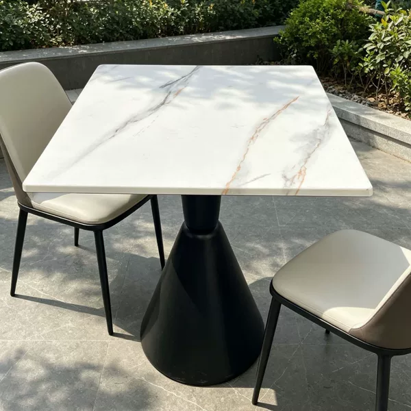 Dining Table, Restaurant Table, Negotiation Table, Modern Light Luxury Coffee Table, Office Reception Table, Waterproof and Oil-Proof, Suitable for Small Apartments