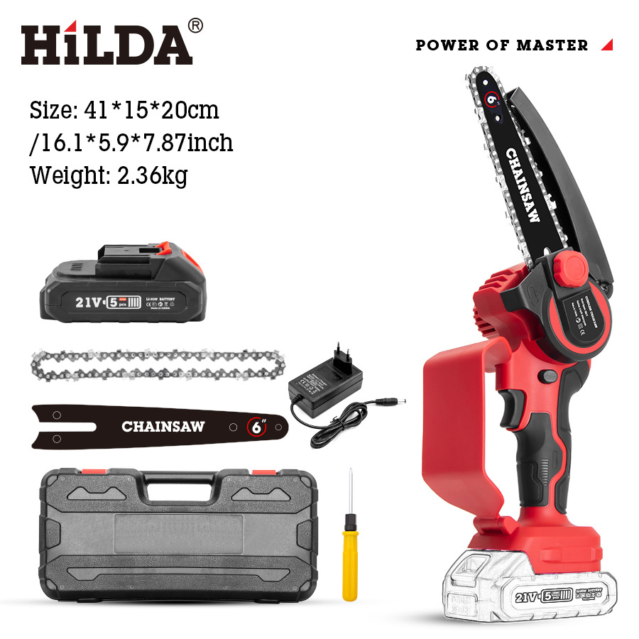 Hilda cadena eléctrica Sierra de alta potencia eléctrica de gran capacidad batería transfronteriza Amazon EE.UU. Japón