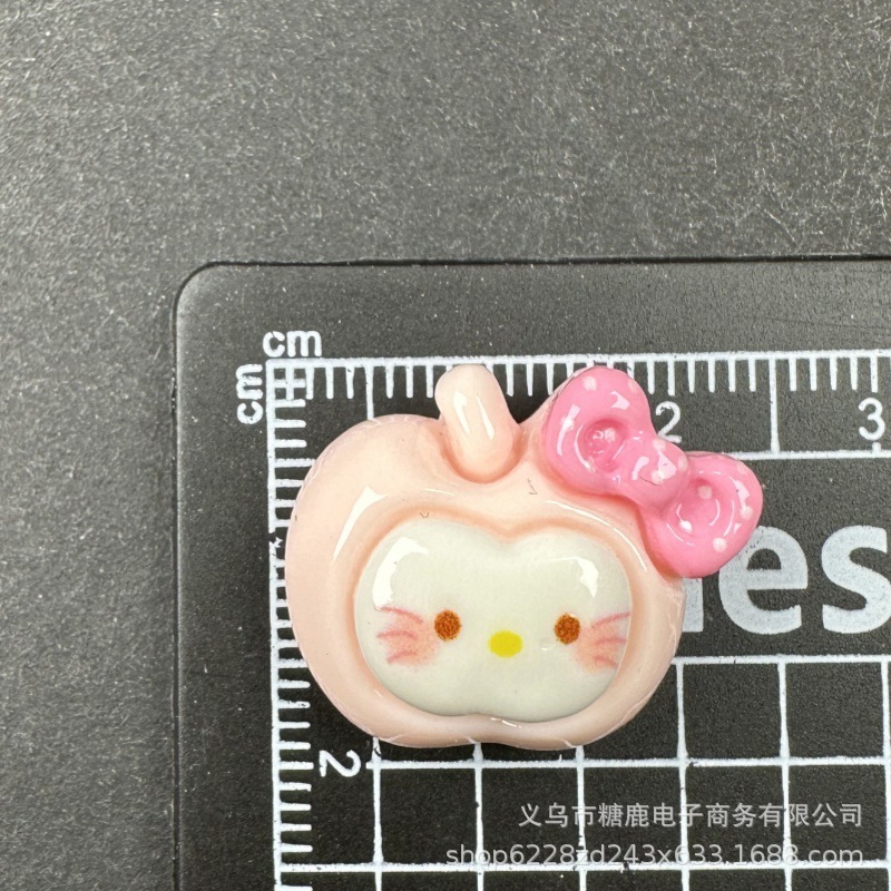 猫头喵喵猫爪diy可爱树脂配件奶油胶头绳发夹发饰奶油胶文具贴|undefined