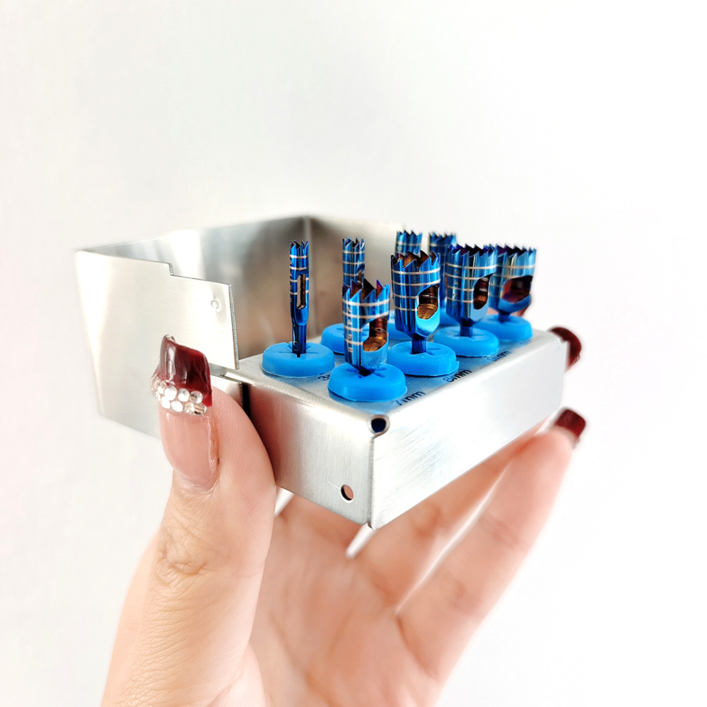 치과 치과 임플란트 링 절단 뼈 드릴 스테인레스 스틸 티타늄 도금 드릴 세트 장비 도구 제조 업체 도매