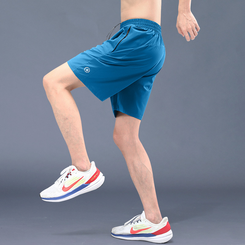 Pantalones cortos de hielo para hombres, pantalones de entrenamiento de baloncesto casuales y sueltos, pantalones de verano delgados