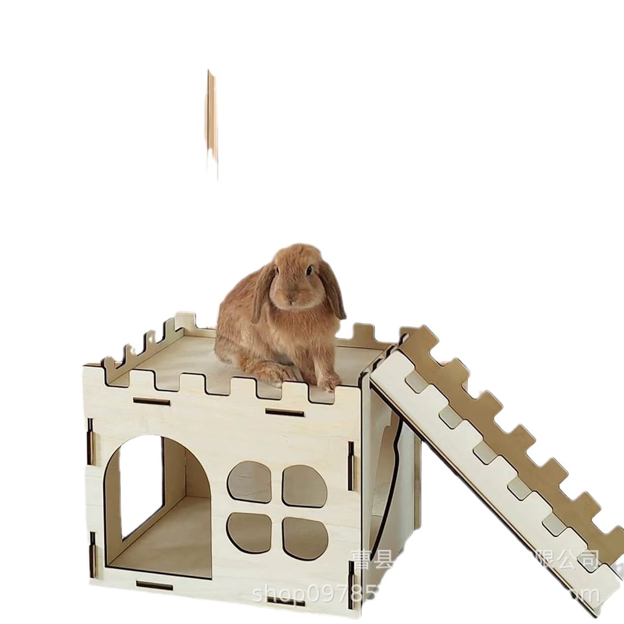 Madera desmontable, castillo de conejo, casa de conejo, casa de conejillos de indias, casa de refugio de conejillos de indias, casa de madera para mascotas