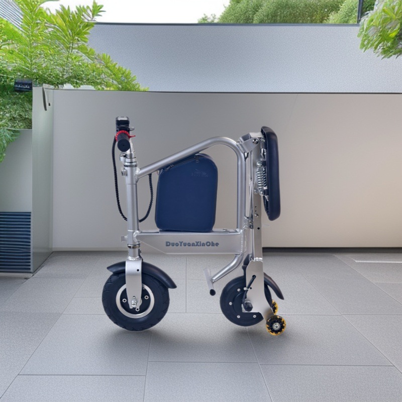 Small foldable electric suitcase for cycling