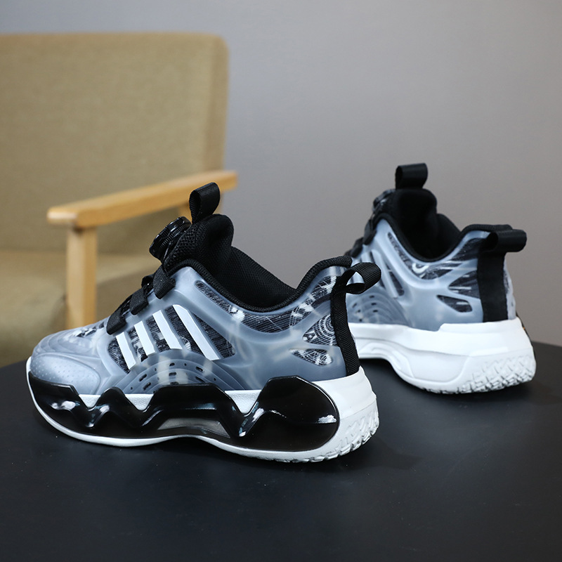 Chaussures pour garçons Chaussures de sport de printemps et d'été Chaussures de course pour enfants Chaussures pour enfants à boucle rotative d'été pour garçons moyens et grands en gros_voghion.com