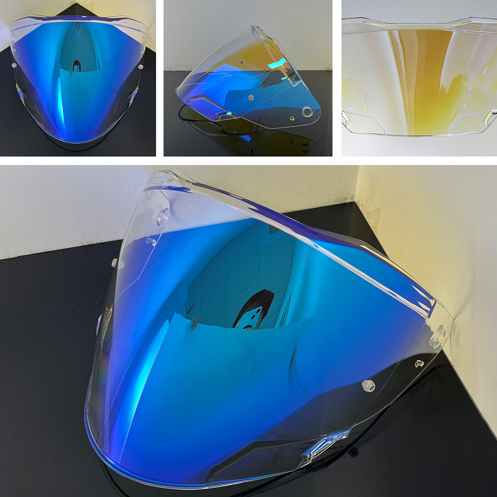 Of618 Helmet Lens Is Compatible with Of618, Verso 2 High-Definition Anti-Uv Day and Night Universal Helmet Mirror