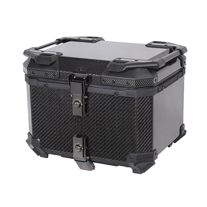 Aerospace grade 12K carbon fiber tail box aluminum alloy large capacity motorcycle tail box scooter electric car trunk