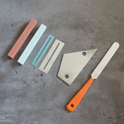 Fret repair and care file tool kit Guitar electric bass leveling ruler gasket polishing stone fret file 6-piece set