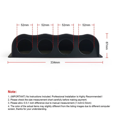 automobile instrument – Modification Instrument Panel Cover 2inch