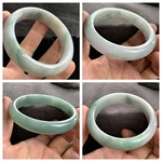 天然缅甸A货翡翠圆镯飘花贵妃乌鸡叮当镯带鉴定证书特价玉石手镯