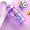 Street handheld cartoon sports bottle for elementary school students for traveling, summer children's plastic glass, internet celebrity, wholesale