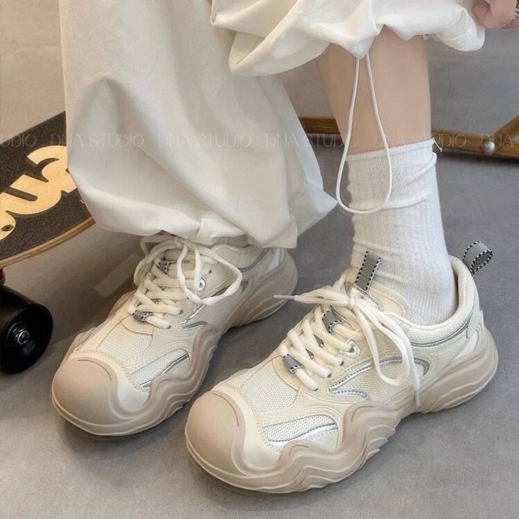 Thick-Soled, Cute and Quirky Casual Breathable Mesh Sneakers, 2026 Spring New Style, Comfortable Outdoor Hiking Shoes, Travel Sneakers Thick-Soled, Cute and Quirky Casual Breathable Mesh Sneakers, 2026 Spring New Style, Comfortable Outdoor Hiking Shoes, Travel Sneakers