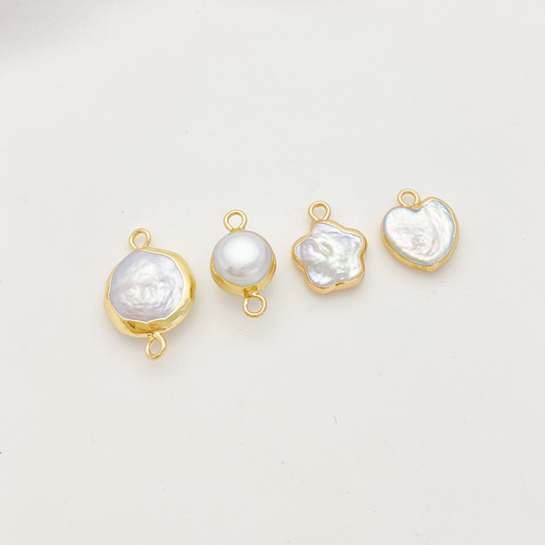 Freshwater Pearl Material 1 Piece Freshwater Pearl Heart Shape Pendant