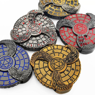 Source Factory Supports Dingzhi New Fingertip Gyro Dice Dungeons & Dragons Cesulu Running Group Metal Dice