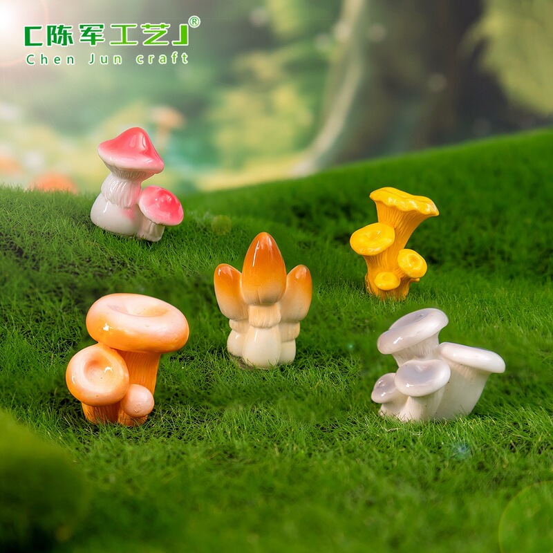 Moss Micro-Landscape Creative Simple Artificial Small Mushroom DIY Succulent Gardening Decoration Accessories Small Ornaments Moss Micro-Landscape Creative Simple Artificial Small Mushroom DIY Succulent Gardening Decoration Accessories Small Ornaments