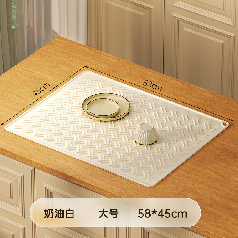 食品级加厚隔热垫硅胶沥水垫厨房台面保护垫子耐高温防滑防烫桌垫|undefined