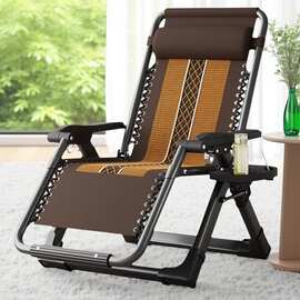 结实躺椅折叠午休家用阳台休闲午睡靠椅子懒人可躺夏天老人单睡椅