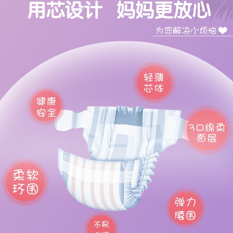 Oupinjia Wanxing ODM Custom Baby Diapers Factory OEM Newborn Baby Baby Diapers Factory