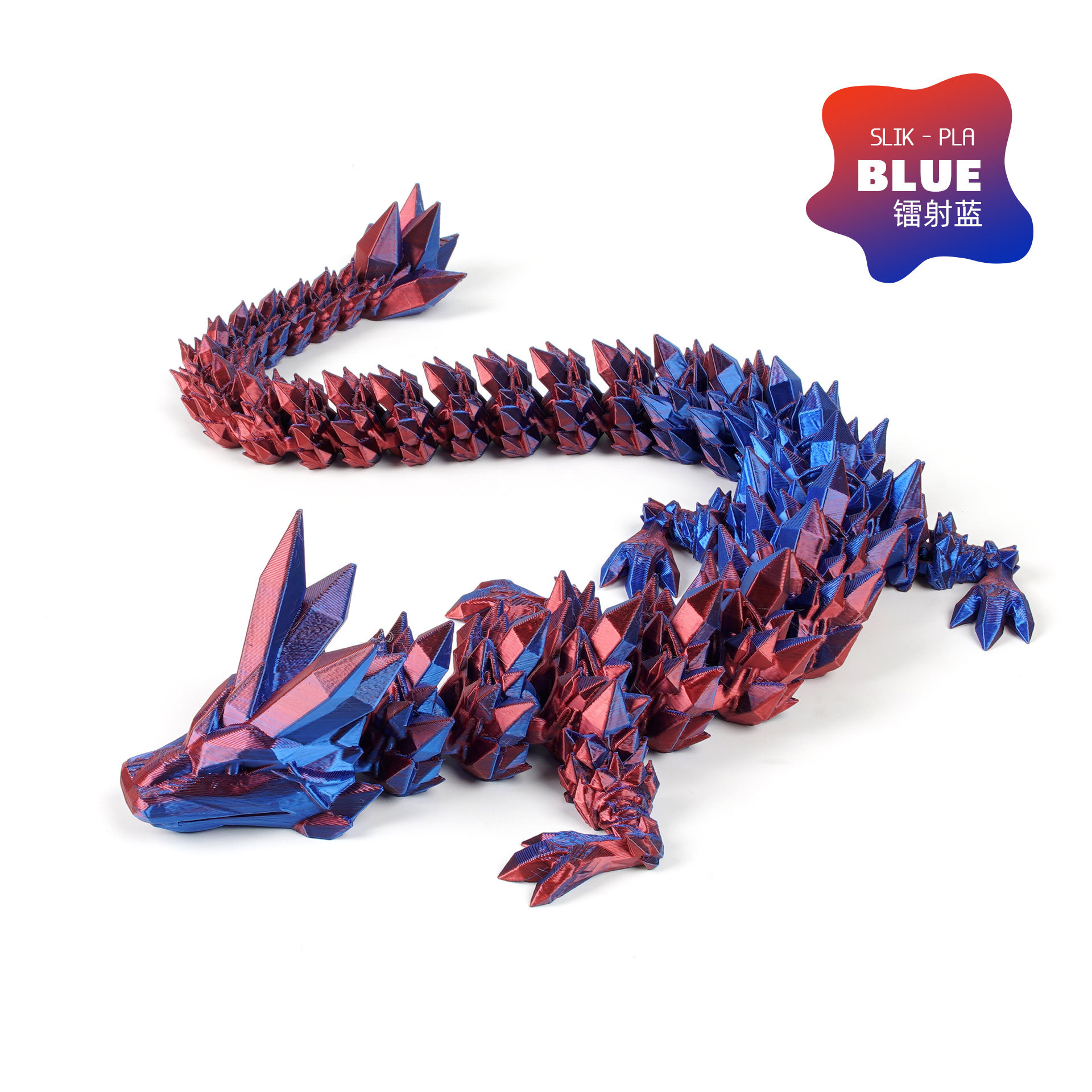 Impresión 3D de cristal dragón ornamentos hechos a mano actividades articulares juguetes de dragón artesanías China dragón huevo al por mayor transfronterizo