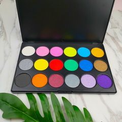 廠家直銷18色眼影彩妝盤啞光珠光舞台妝影樓培訓學校表演出化妝品