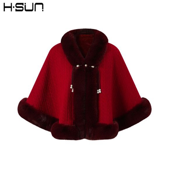 Capa de felpa gruesa estilo República de China 2024, chal para cheongsam de alta calidad, abrigo de invierno elegante y cálido