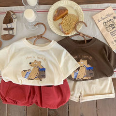 Summer Children's New Fashion Cartoon Cotton Short Sleeve Loose T-shirt for Boys and Girls, Toddlers and Infants, Half Sleeve, Small and Medium Children's Top