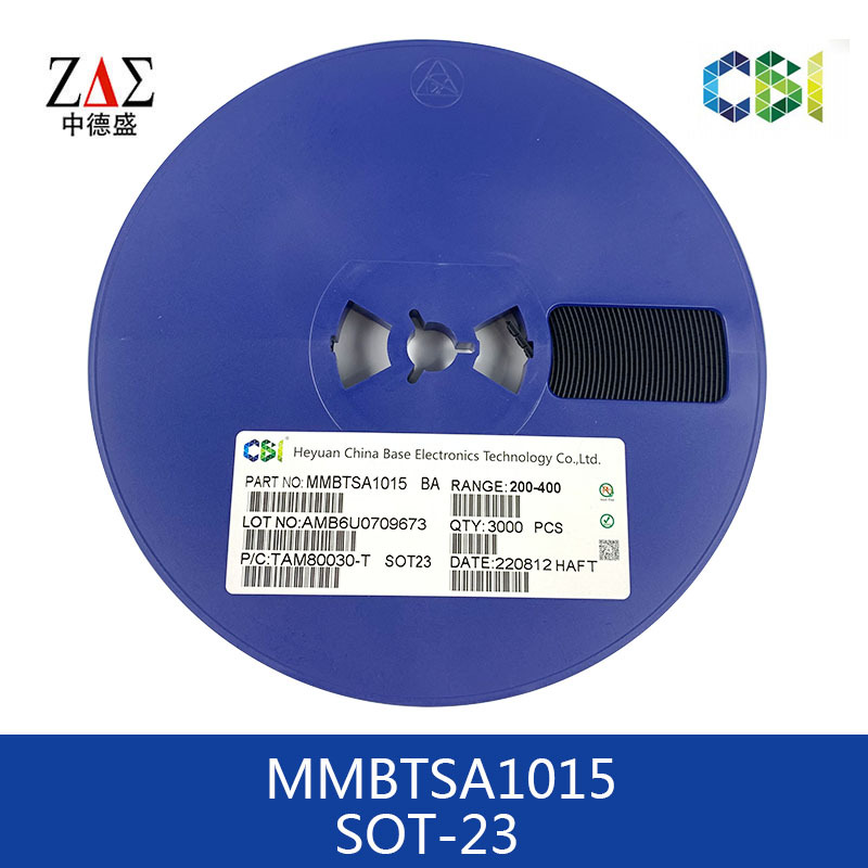 创基/CBI 贴片三极管SOT-23 MMBTSA1015 A1015 PNP信号晶体管 BA