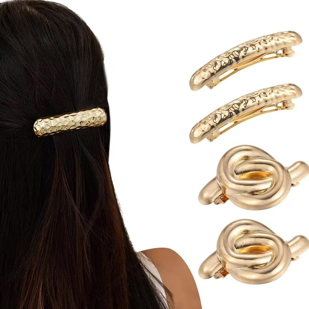 Europa y los Estados Unidos hebilla para el cabello punk personalidad transfronteriza broca de cabello trenzada gótica geometría redonda conjunto anillo de cabello cuerda para el cabello