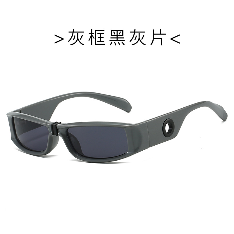 Gafas de sol de ojo de gato de todo fósforo de moda Gafas de sol frescas de estilo futurista punk para hombres Gafas de tendencia de alta calidad anti-ultravioleta
