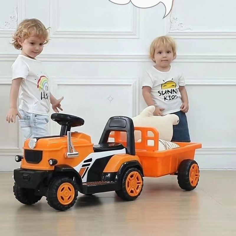 High -end vitality orange electric tractor+backdoor