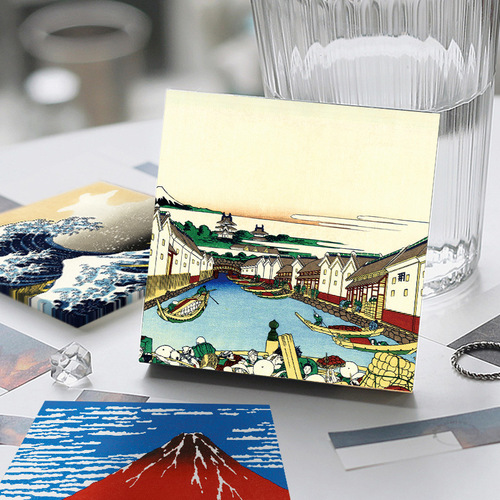 Ukiyo-e Thirty-Six Views of Mount Fuji by Katsushika Hokusai Notebook Art Hand Journal Note Pad Decor Non-adhesive