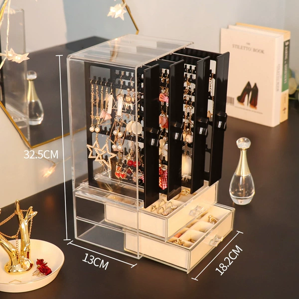 4 layer plus the full ladder -shaped hanging panel with a 2 -meter fluff drawer inside the black
