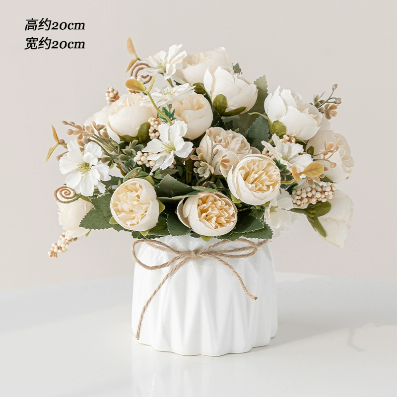 Nordic simulation flower decorative flower decorative flower room fake flowers fake flower plastic flower dining table flower bionic bionic flower bleaching flowers