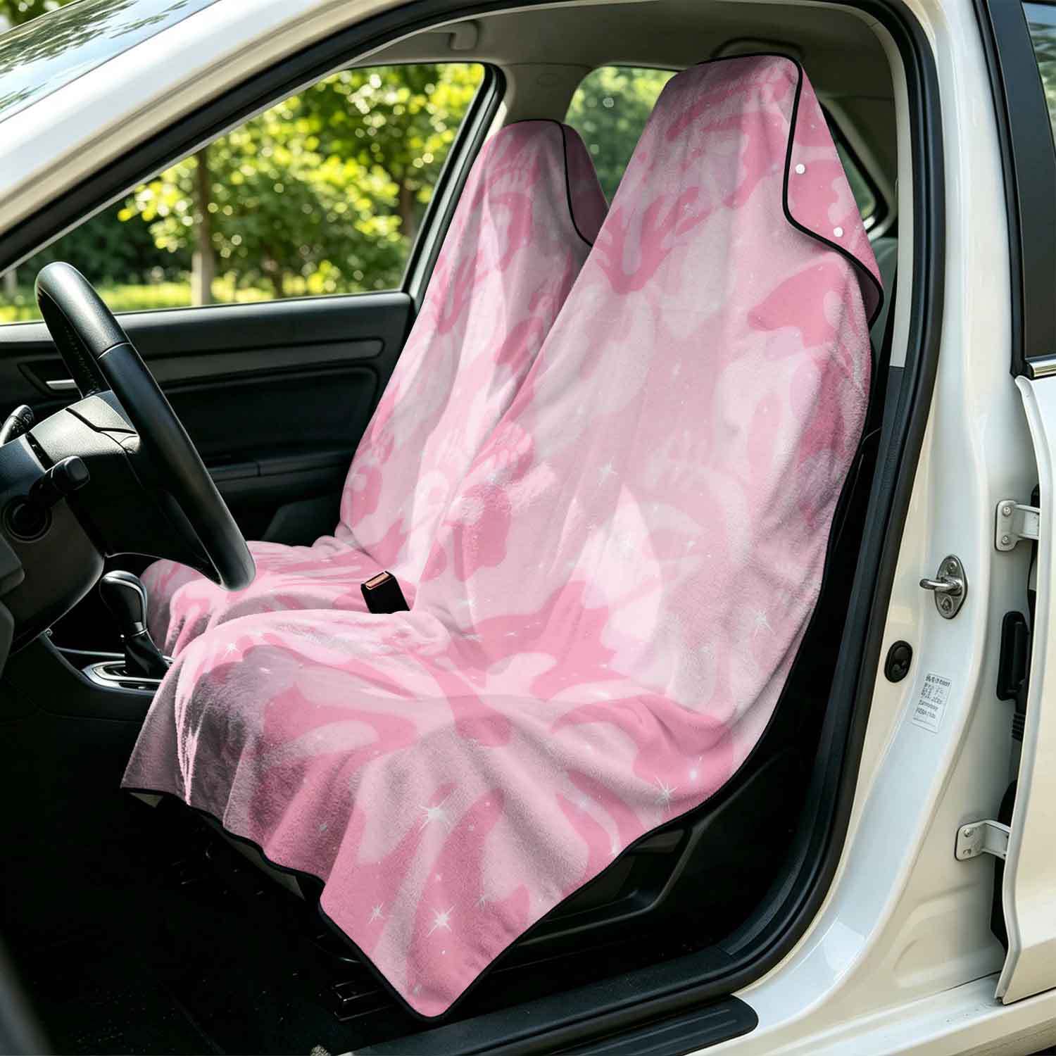 2-piece dual-use car seat cover, ultra-fine fiber, can be used as a beach towel, printed car protective seat cover 13