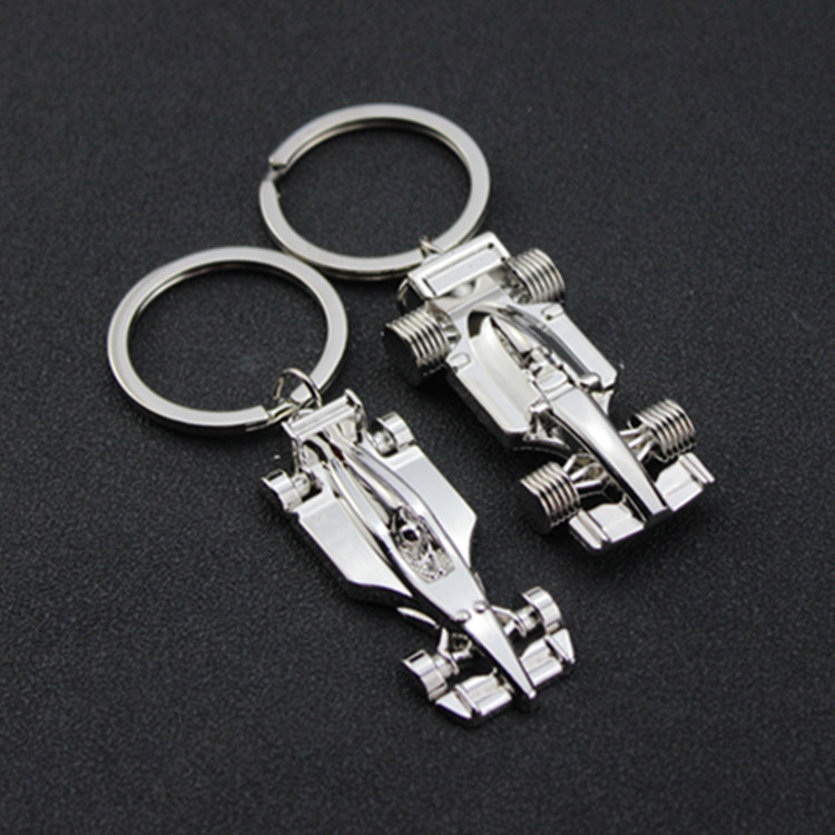 Metal Keychain F1 Racing High-speed Rail Car Pendant Small Jewelry High-end Sense Hardware Accessories Car Men's Small Gifts