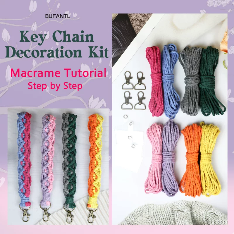 Bag handmade, pendant, modern keychain, for beginners
