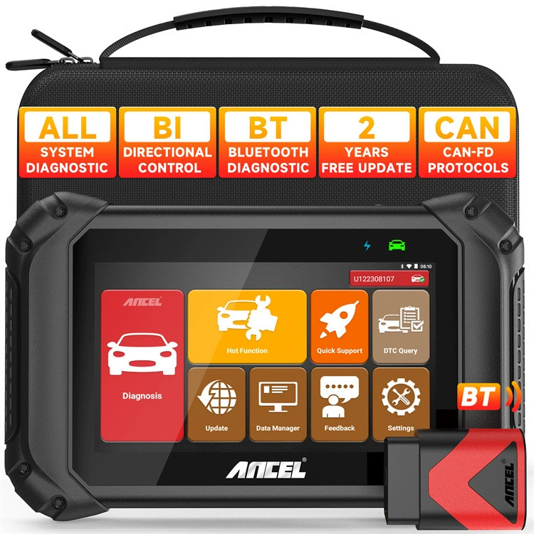 ANCEL V5BT OBD2 Автомобильный полный системный сканер ABS моторное масло TPMS SAS BMS инструмент для сброса