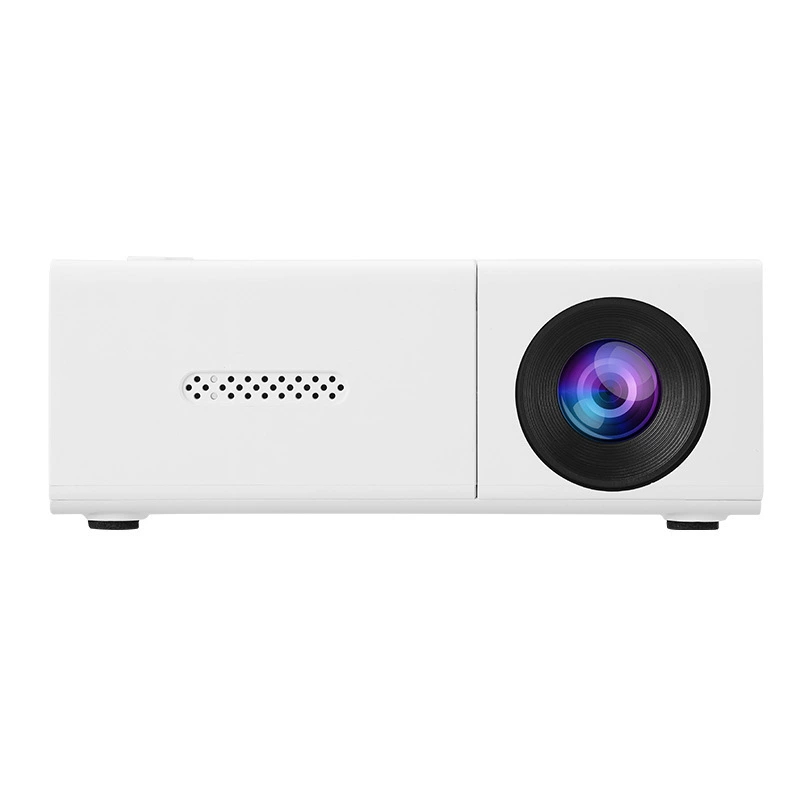 Мини LED-проектор YG300SUSB, портативный 5В/USB питание, HDMI/Type-C зеркалирование экрана (жёлто‑белый)