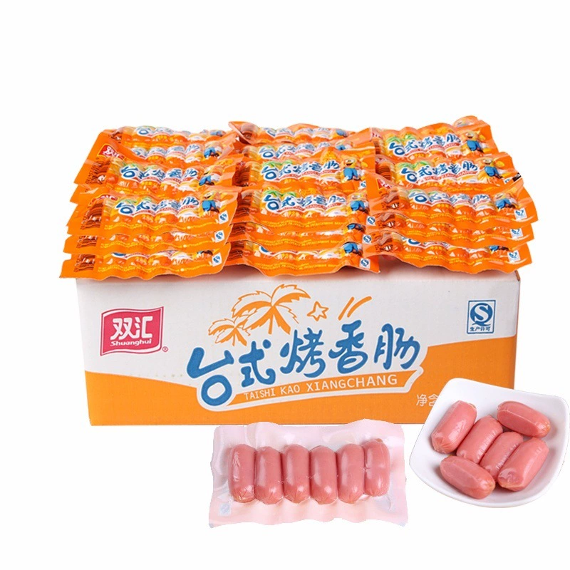Новая дата Тайваньская колбаса на гриле Shuanghui, 38 г, маленькая колбаса на гриле, колбаса для хот-догов, лапша быстрого приготовления, готовая к употреблению маленькая колбаса с ветчиной