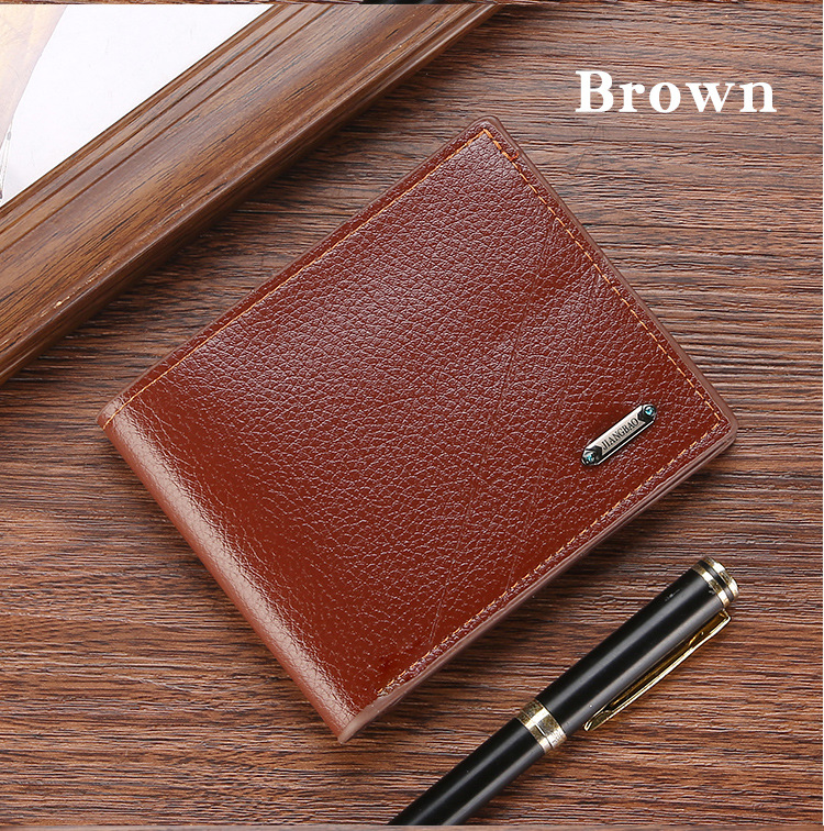 Men's Solid Color Pvc Flip Cover Wallets display picture 15