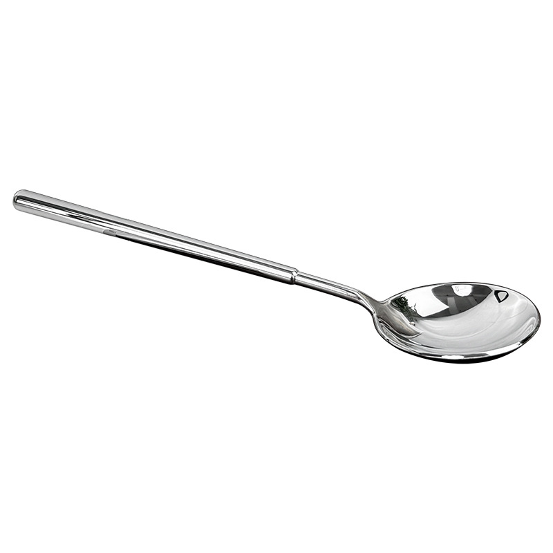 Cuchara de acero exquisita creativa para el hogar de acero inoxidable Cuchara de comida Cuchara redonda Cuchara gruesa de estilo europeo Maya Cuchara de comida occidental Postre