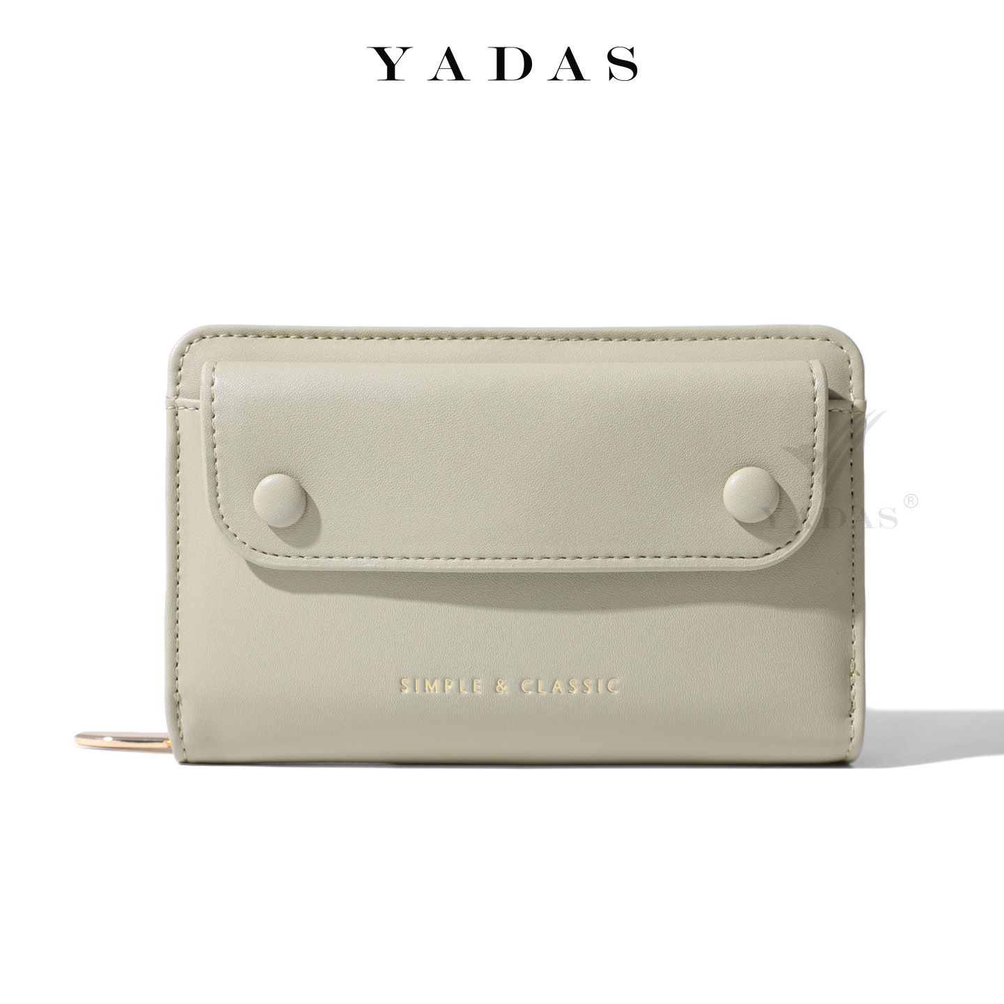 Cartera larga retro alta bolsa de diseño corta cremallera línea oscura bolsa de cambio para mujeres gran capacidad