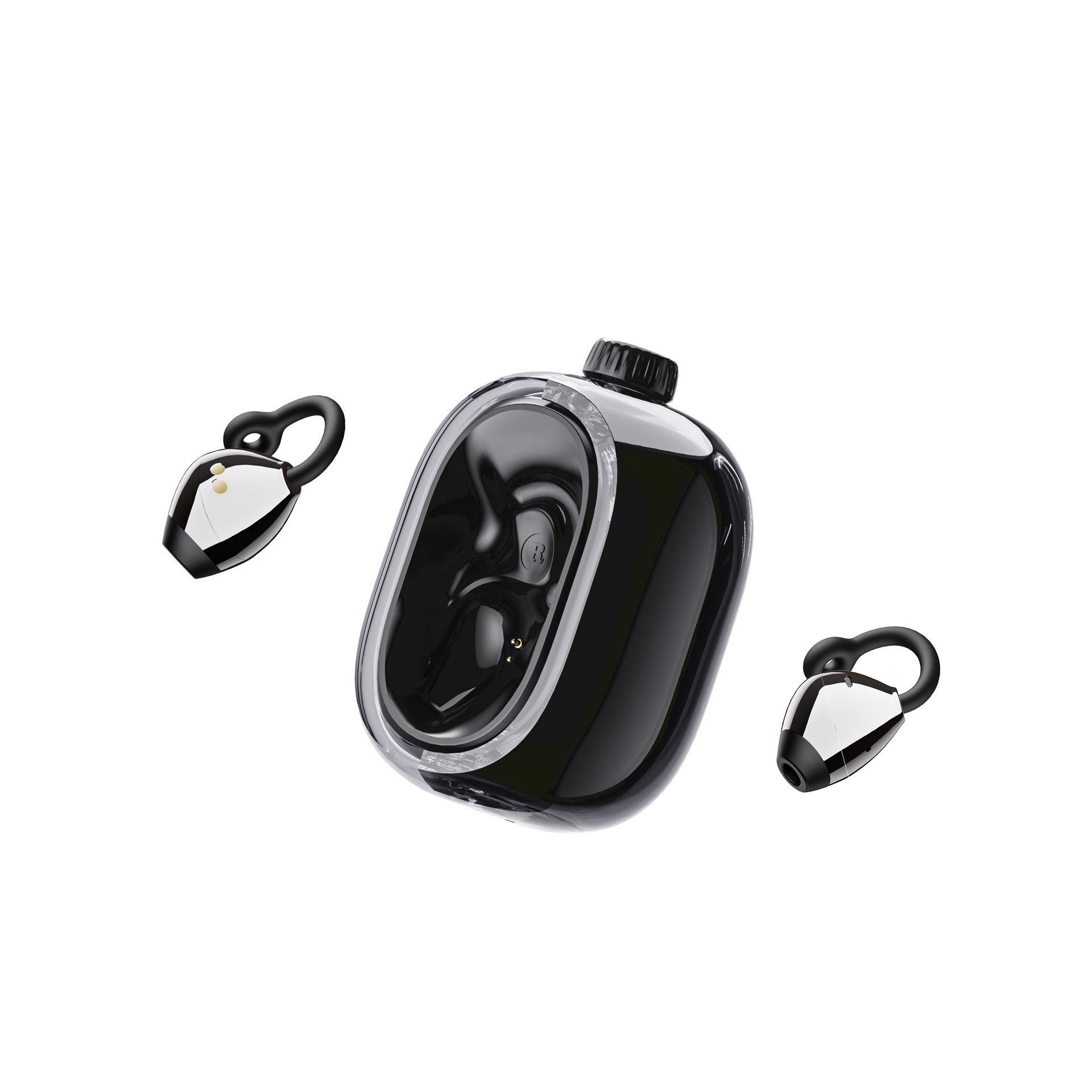 Nuevos auriculares Bluetooth F9 transfronterizos modelo 2026, auriculares Bluetooth Q10, auriculares deportivos inalámbricos TWS M90 tipo gancho/clip para la oreja