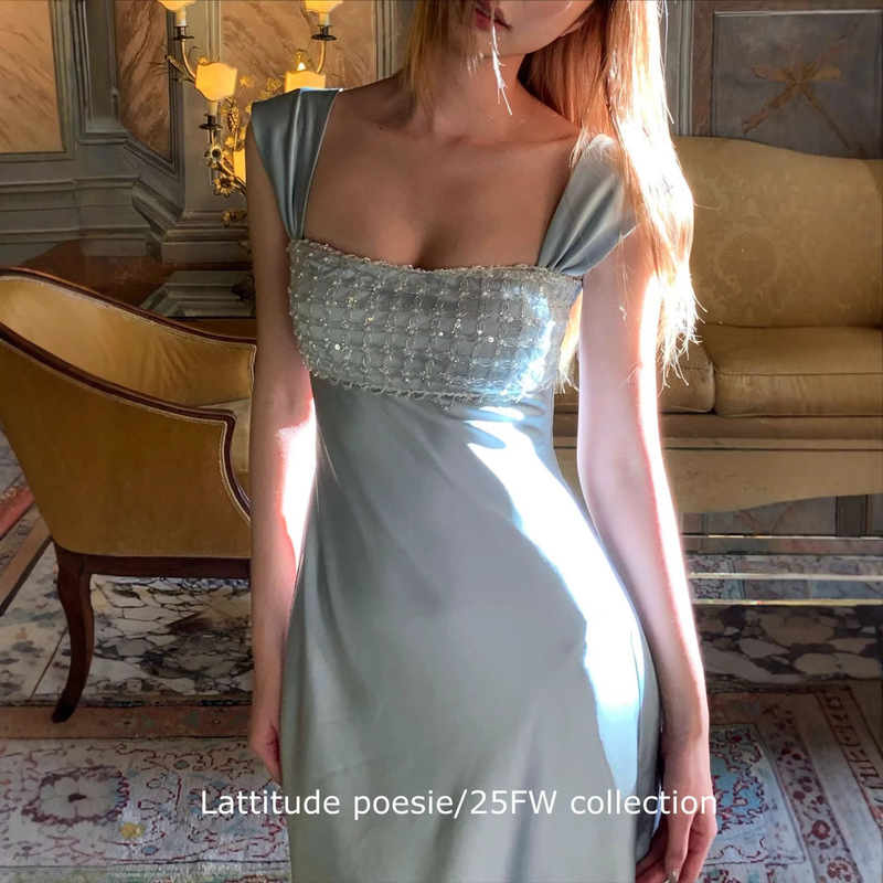 Skk Store Tuileries Garden First Love Fairy Dress Slim Fit Strap Dress Cake Dress