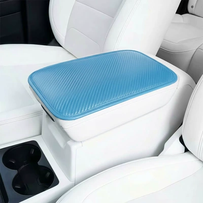 Armrest box pad, Central Armrest Box Cover, Multifunctional - sky-blue-flat-style