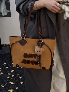 Capacious shoulder bag, three dimensional retro one-shoulder bag, high-end
