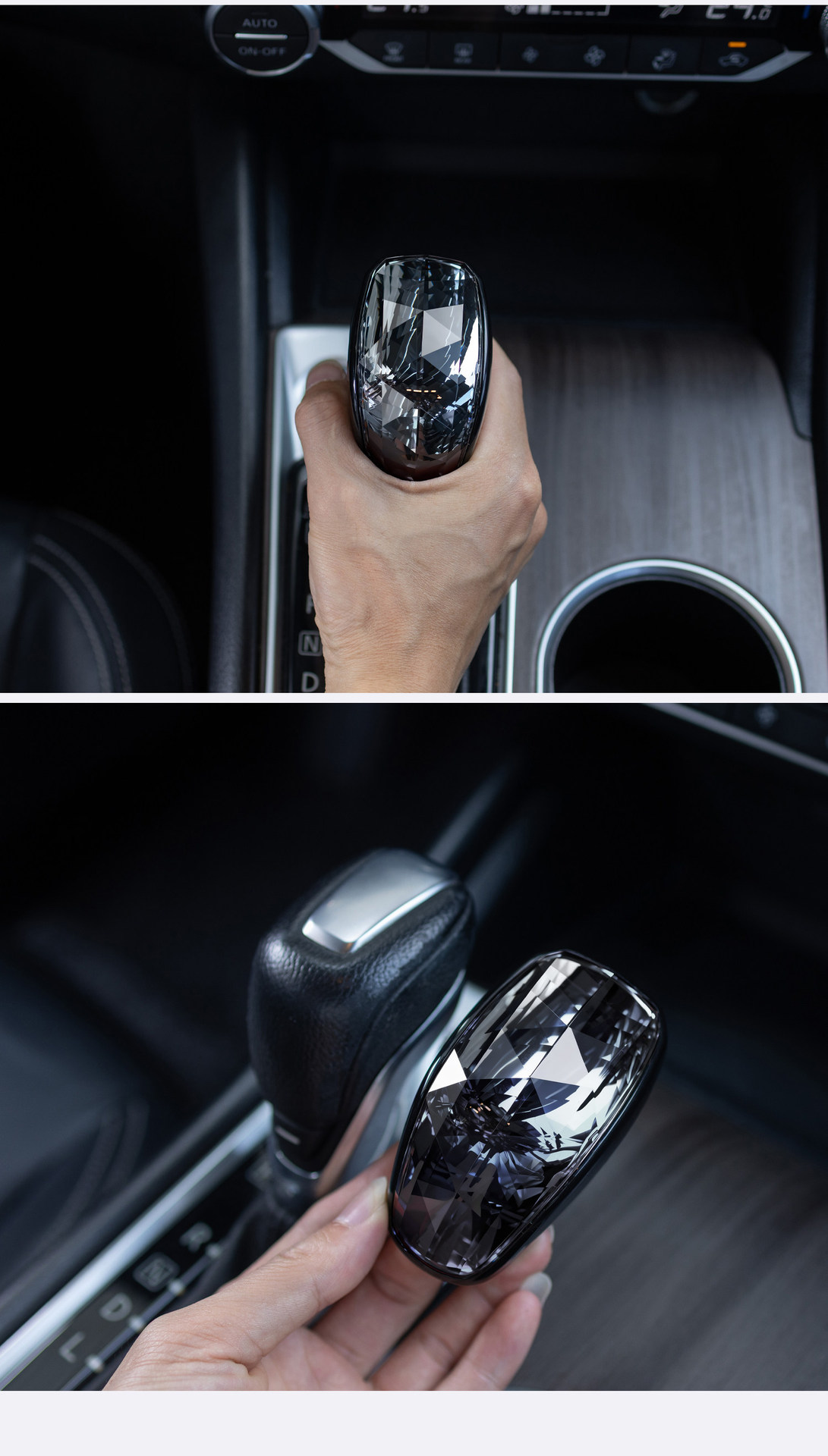 Suitable for Nissan Teana, Classic Sylphy, X-Trail, Tiida, crystal gear knob interior accessories, gear lever head cover