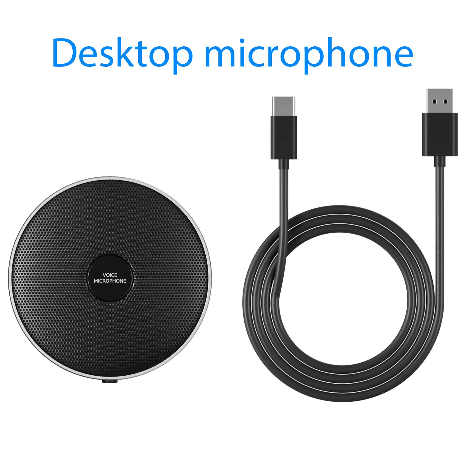 跨境电商USB界面式电容会议麦克风游戏语音网络视频录音直播话筒