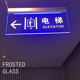 Bathroom LED sign tag men's and women's bathroom luminous sign acrylic toilet hanging sign
