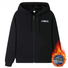 开衫连帽卫衣男秋季新款韩版潮流上衣服ins宽松休闲印花外套代发